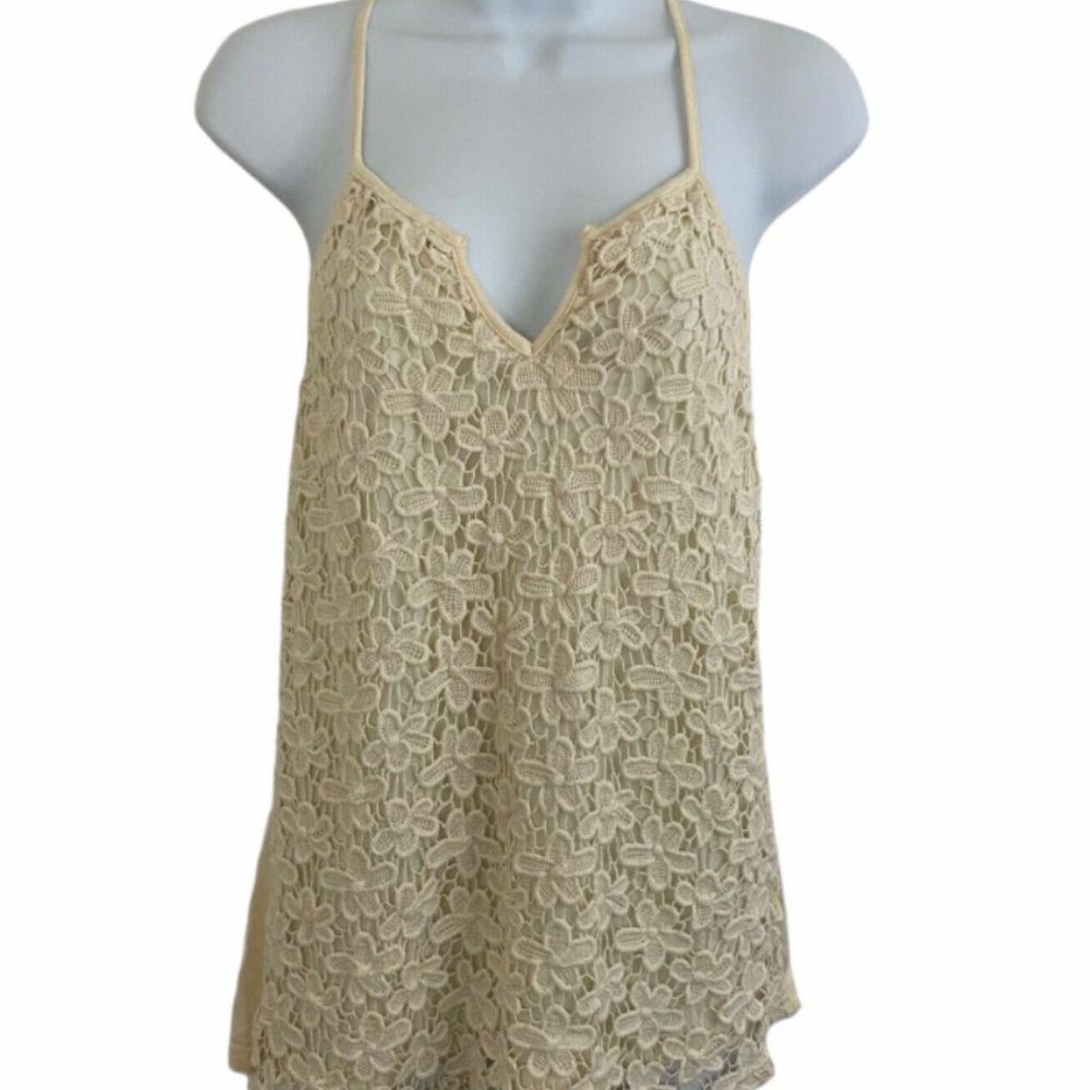 Floral Crochet Sleeveless Tank
